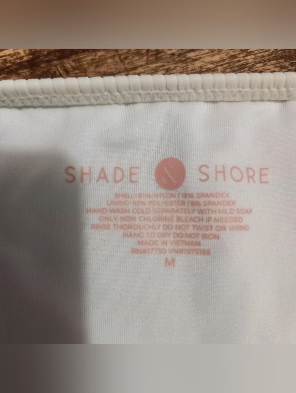 Shade & Shore White Ribbed Triangle Bikini Set - Picture 4 of 4
